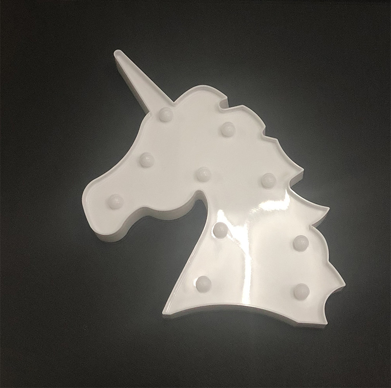 3d unicorn led night light 7