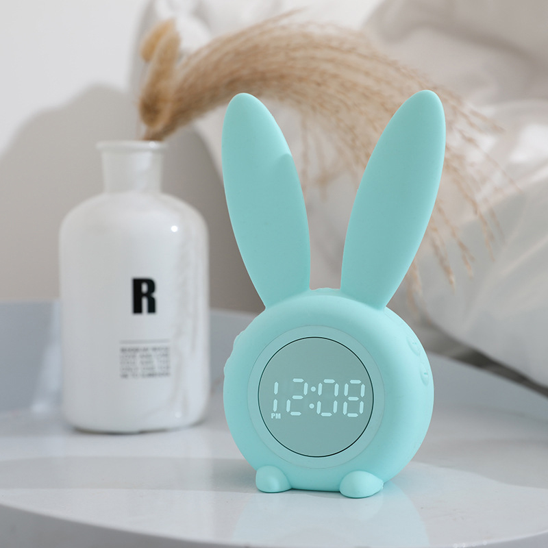 MDNL0014-Alarm Clock Rabbit Rabbit Small Night Light