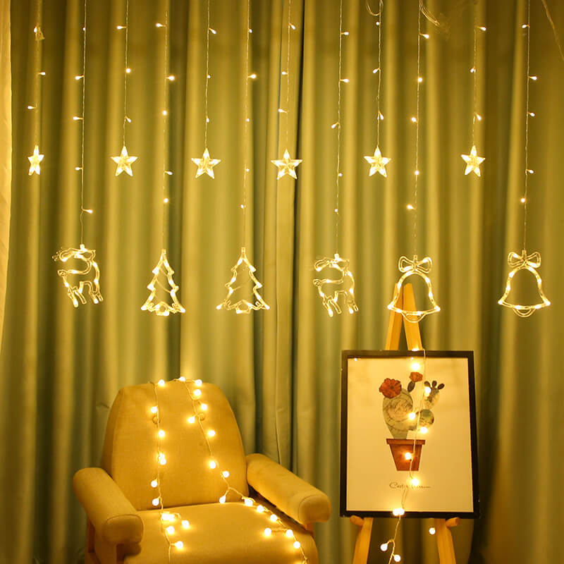 MDLP0005-Christmas Curtain Decoration Hanging Lights