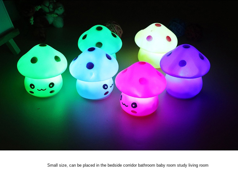 color changing mini mushroom night light 9