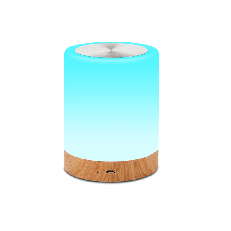 MDNL0022-Colorful Creative Wood Grain Led Charging Night Light