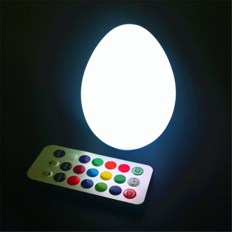MDNL0016-Colorful Egg-Shaped Bar Atmosphere Remote Control Night Light