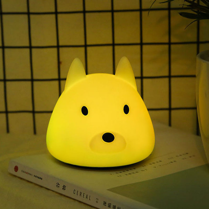 MDNL0030-Colorful Silicone Dog Night Light