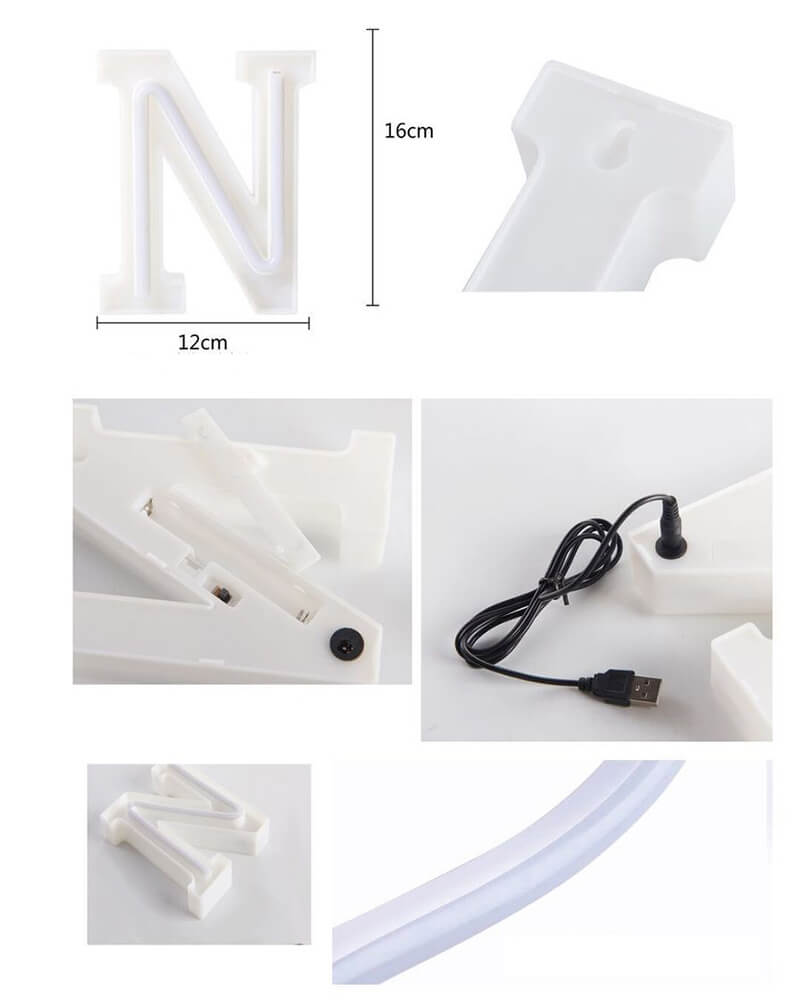 led letter model decorative lights 7