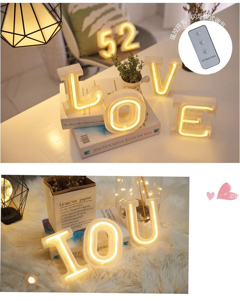 led letter model decorative lights 8