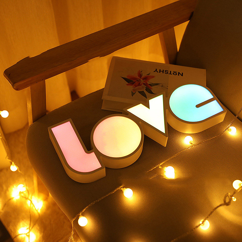 led marriage proposal declaration love wedding decorative lights 7