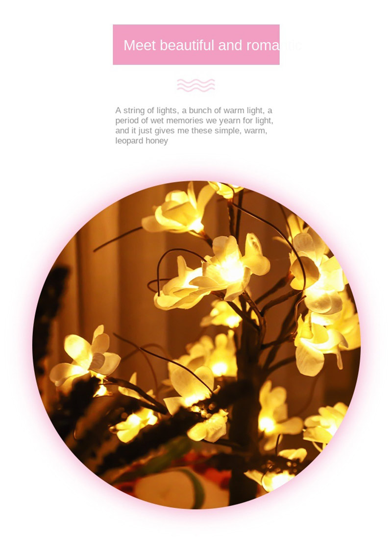 led rose tree usb decorative night light 6