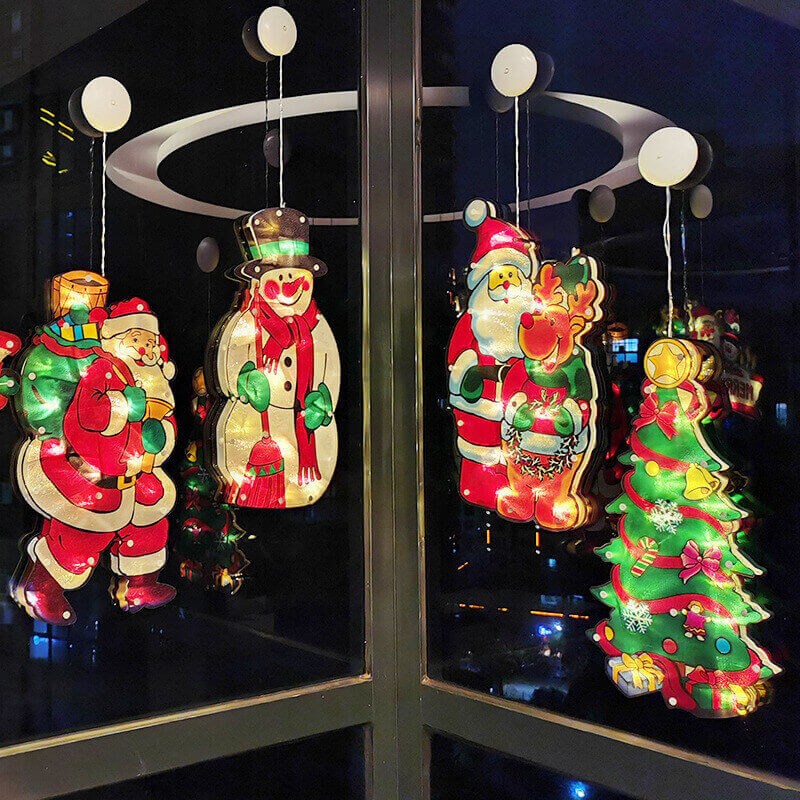MDLP0011-Led Santa Claus Decorated Sucker Lights