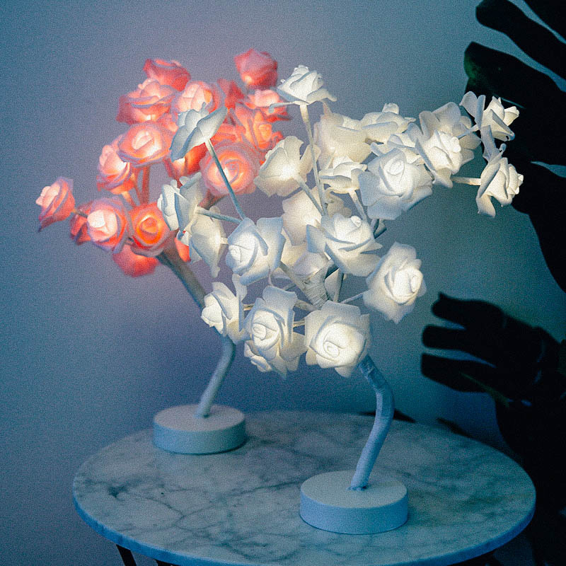 MDOL1003-Led Simulation Rose Ins Decorative Lamp