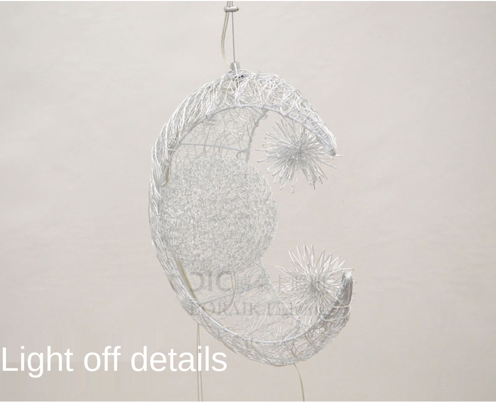 led stars and moon creative decorative lamp posts 8