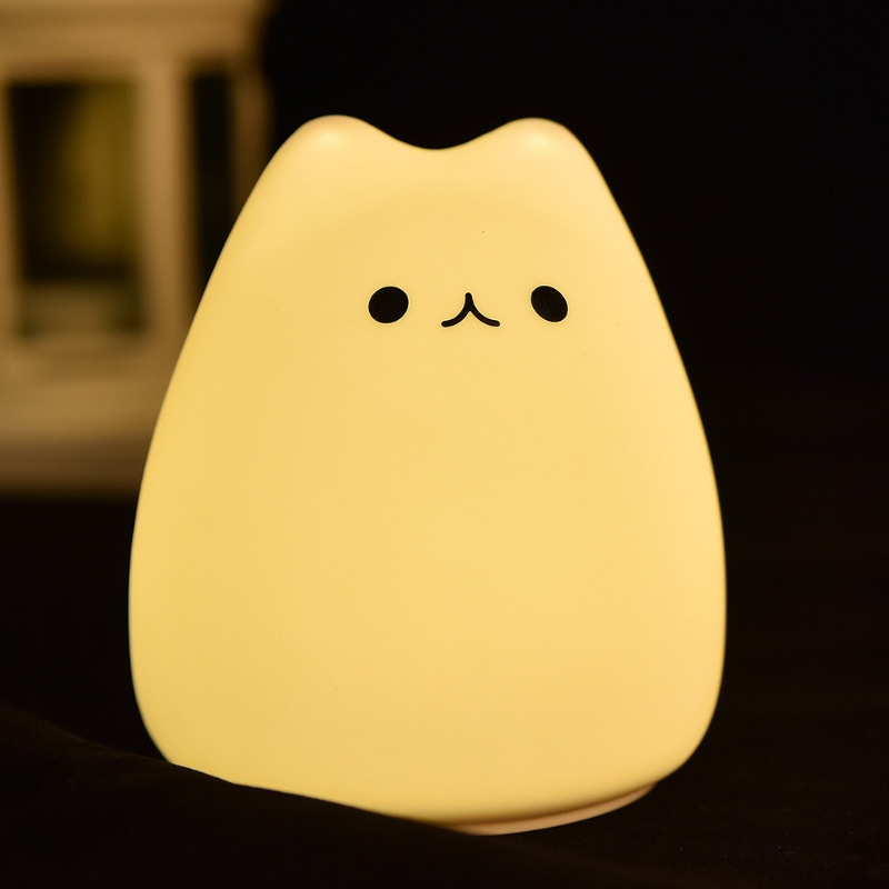 MDNL0026-Silicone Touch-Sensitive Cat Night Light