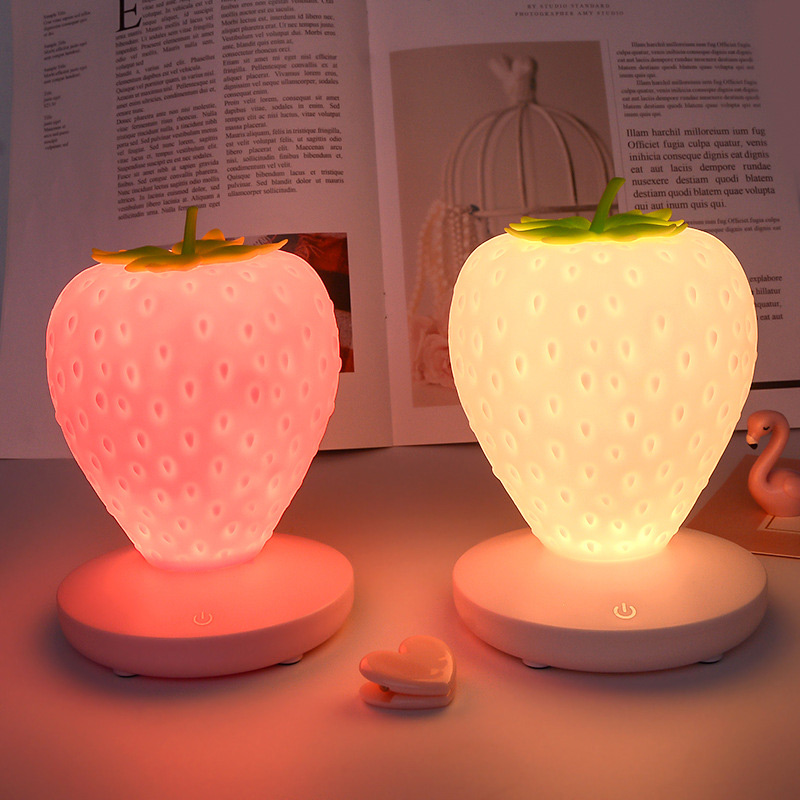 MDNL0004-Usb Strawberry Silicone Night Light